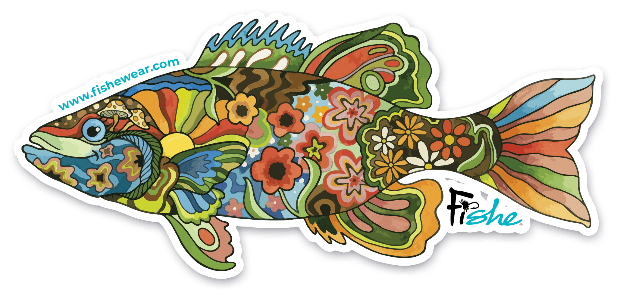 Boho Bass Sticker