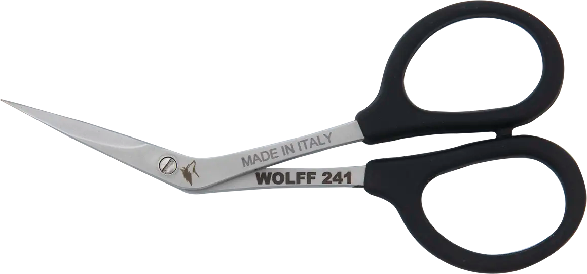 Wolff® 4" Needle Craft Bent Fly Tying Scissors