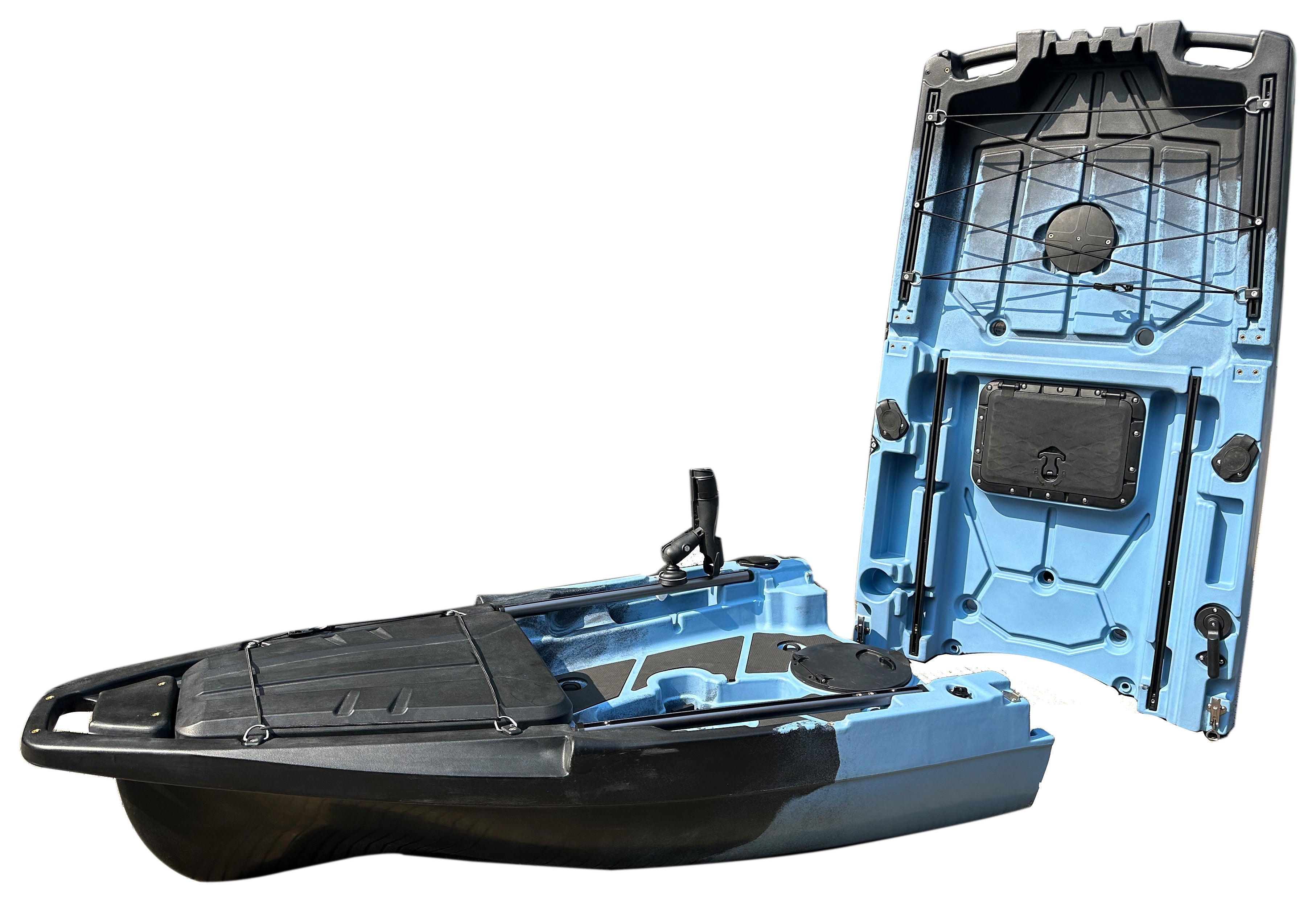 10ft Recon Modular Fin Drive Pedal Fishing Kayak | 430lbs Capacity | 2 Piece