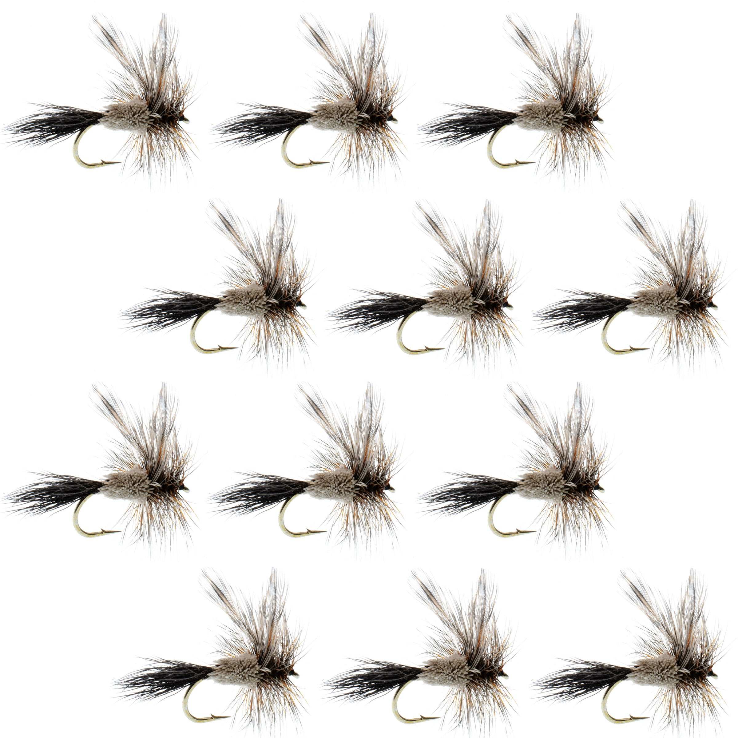 Adams Irresistible Classic Dry Fly - 1 Dozen Flies Hook Size 12