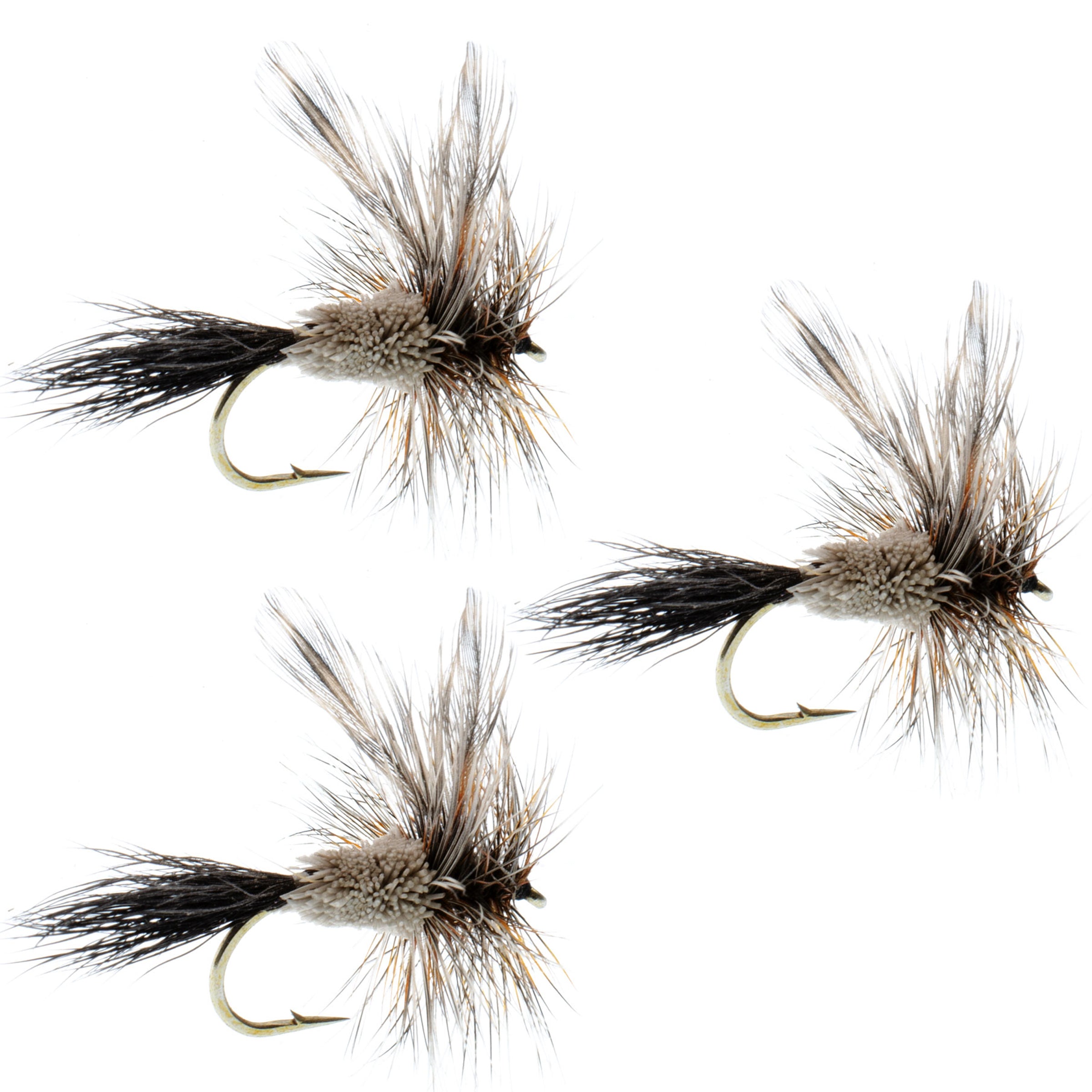 3 Pack Adams Irresistible Classic Dry Fly - Hook Size 14