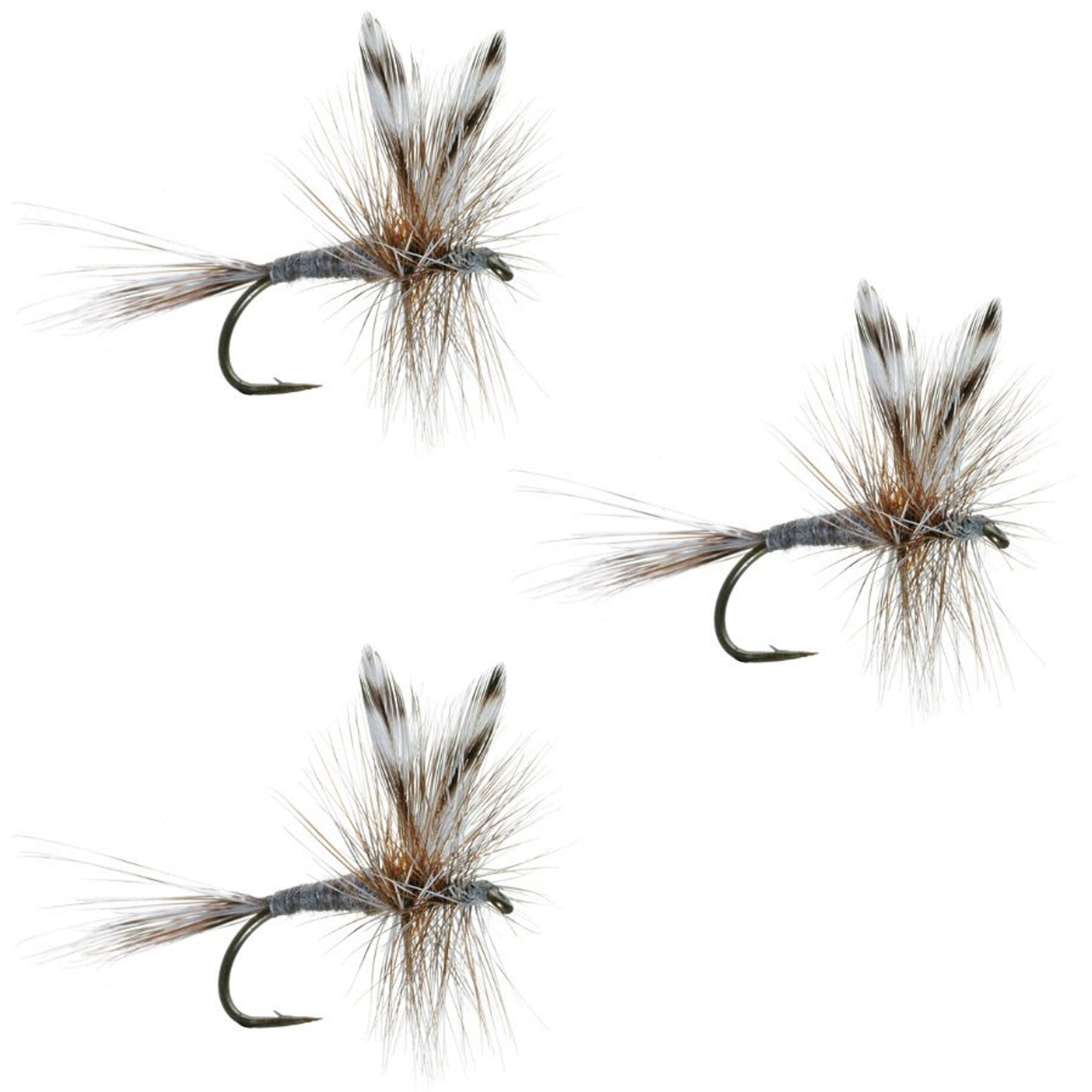 3 Pack Adams Classic Dry Fly - Hook Size 18
