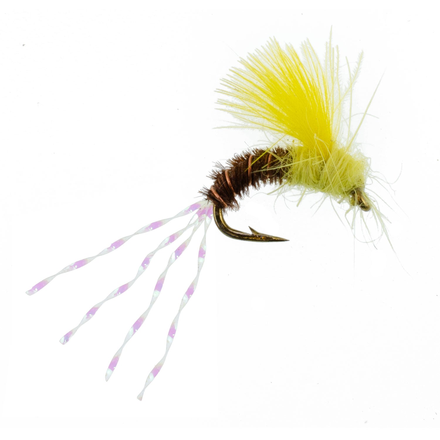 3 Pack CDC Pale Morning Dun Emerger PMD Wet Fly Fishing Flies - Hook Size 18