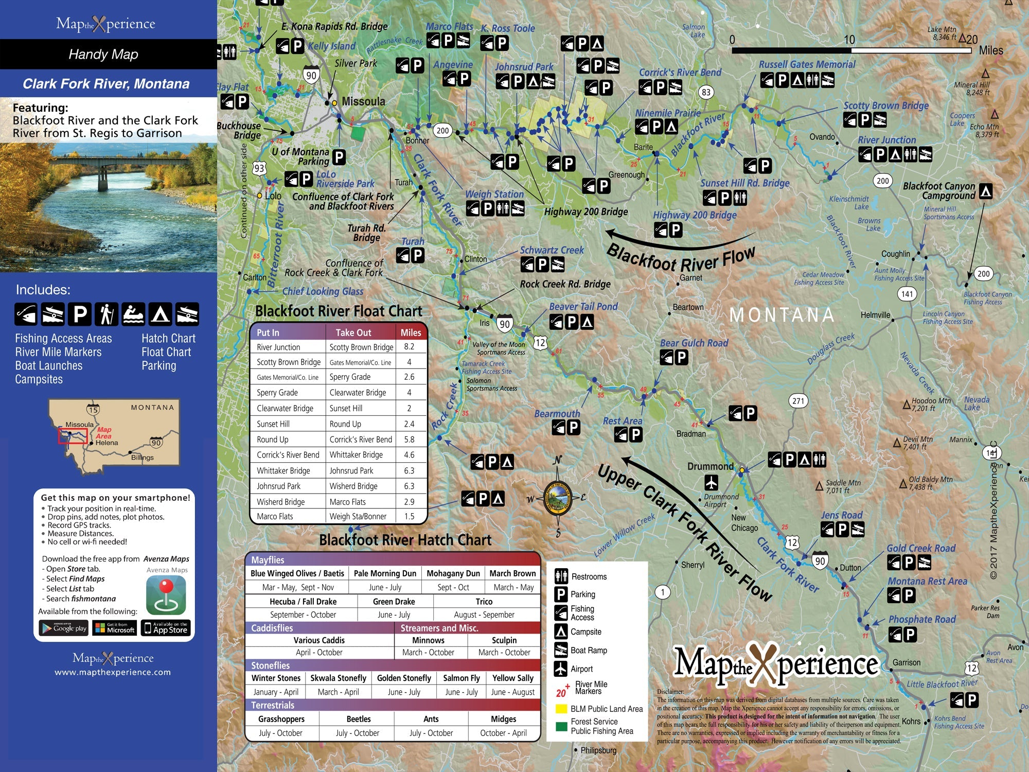 Clark Fork River Montana Fly Fishing Map | Public Access Guide