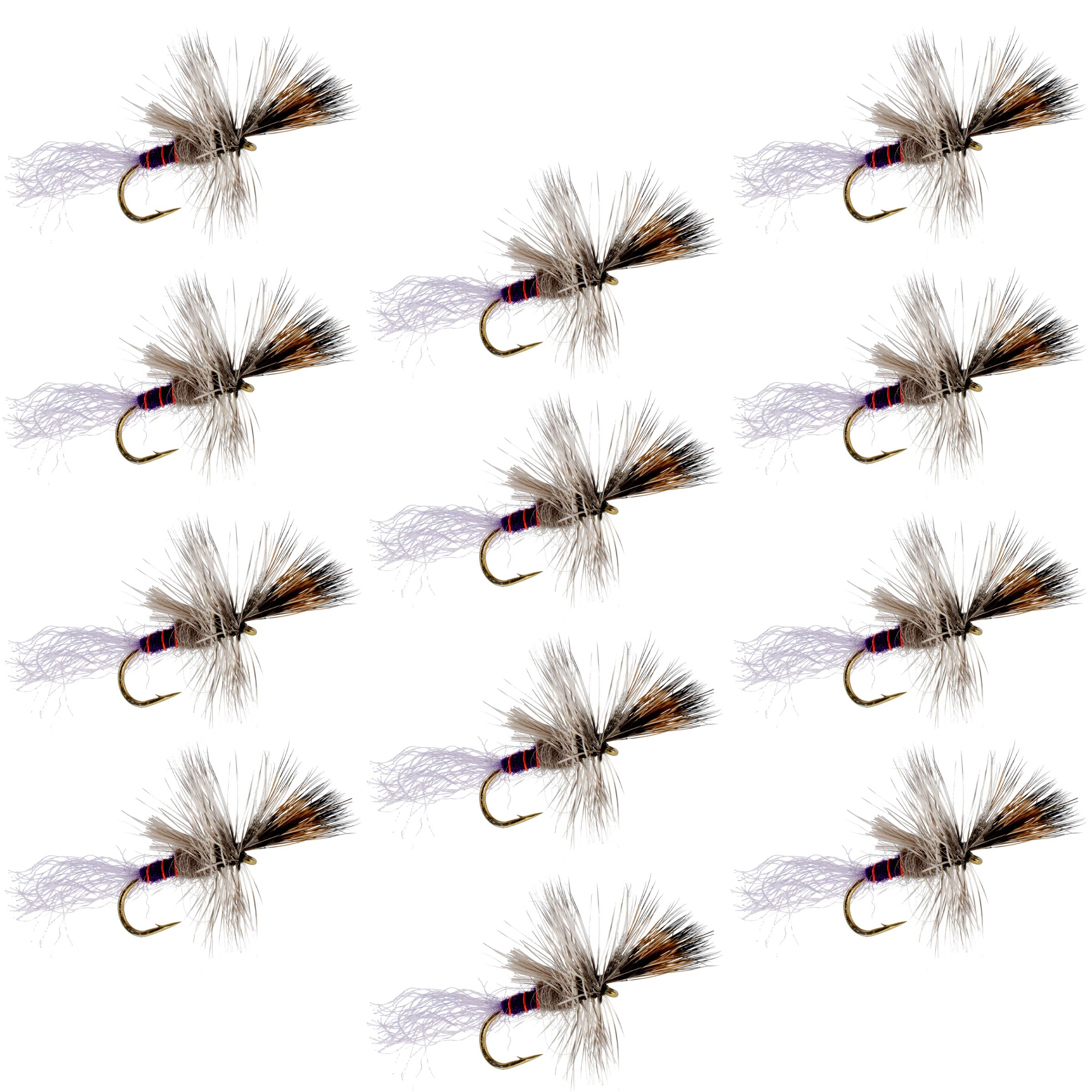Purple Haze Cripple Mayfly 12 Flies Hook Size 16