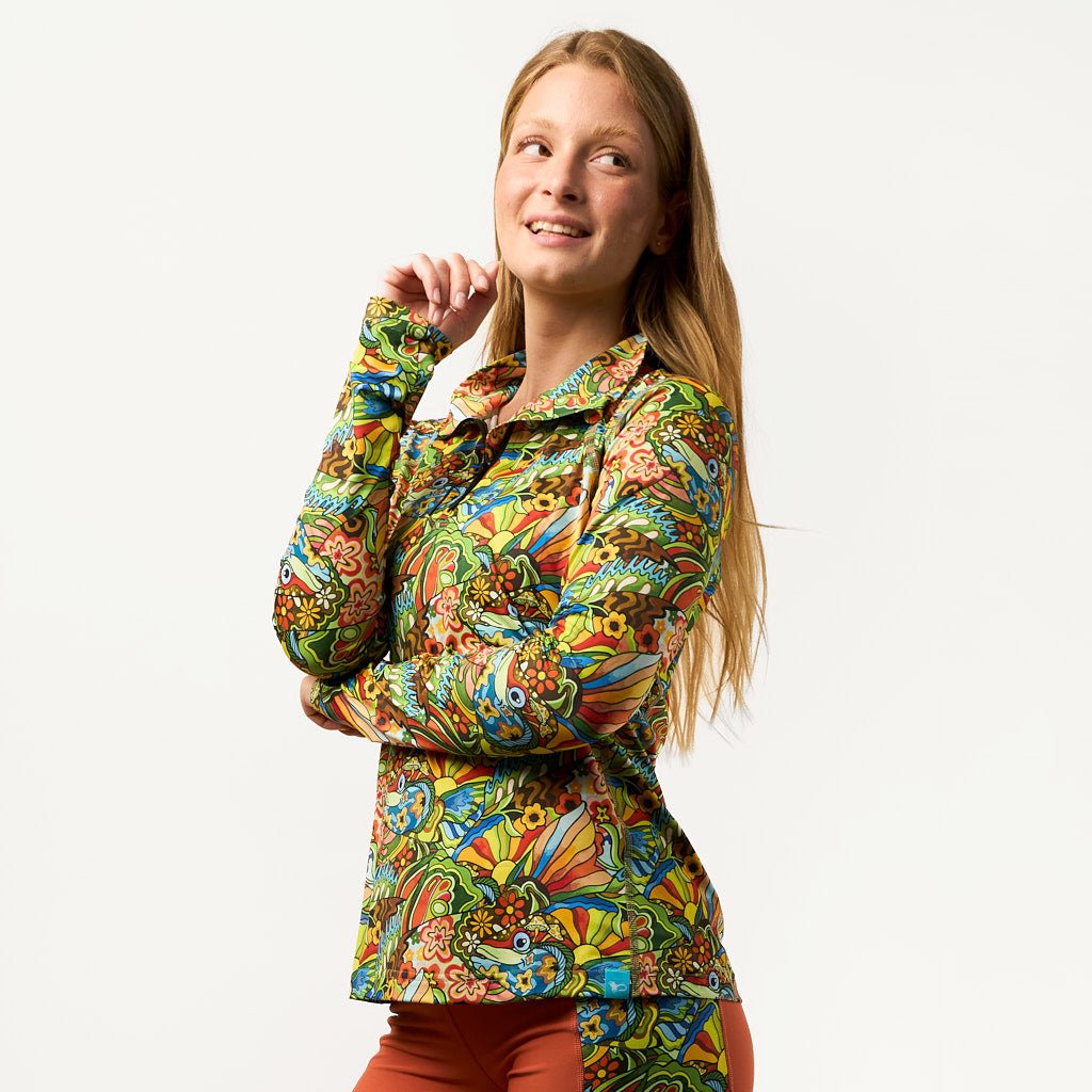 Boho Bass 1/4 Zip Sunshirt