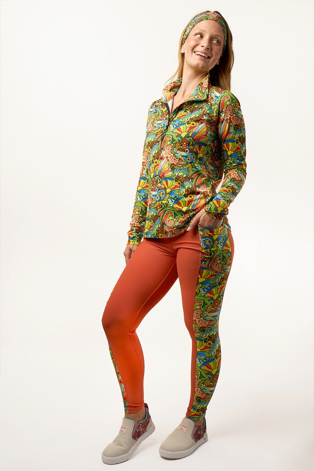 Boho Bass 1/4 Zip Sunshirt