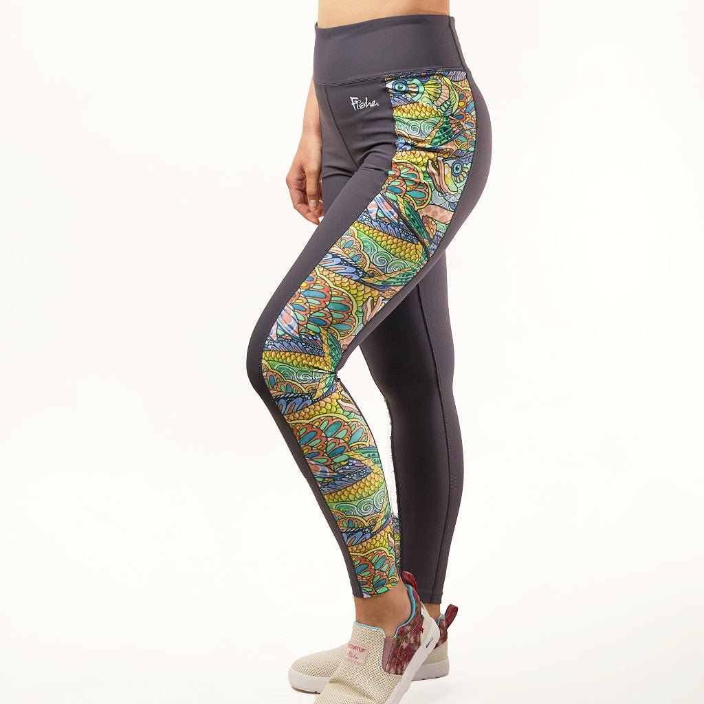 Tropical Tarpon Pocket Leggings