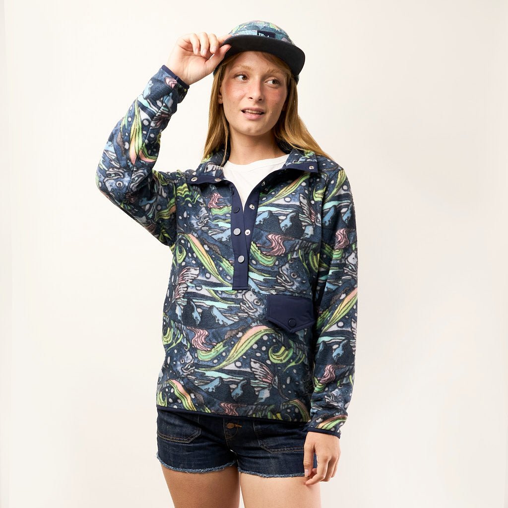 HaliBorealis Riffle Snap Fleece