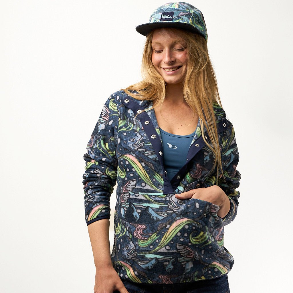 HaliBorealis Riffle Snap Fleece