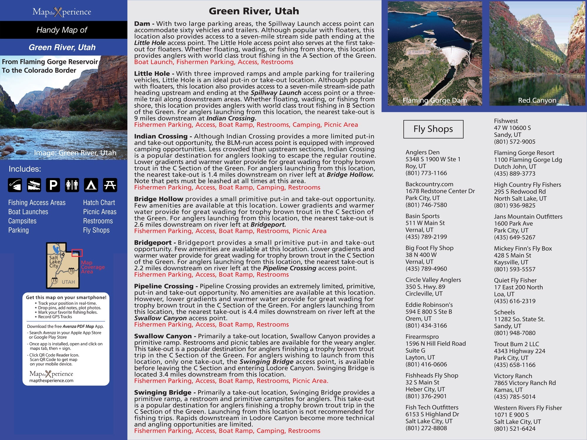 Green River Utah Fly Fishing Map | Public Access Guide