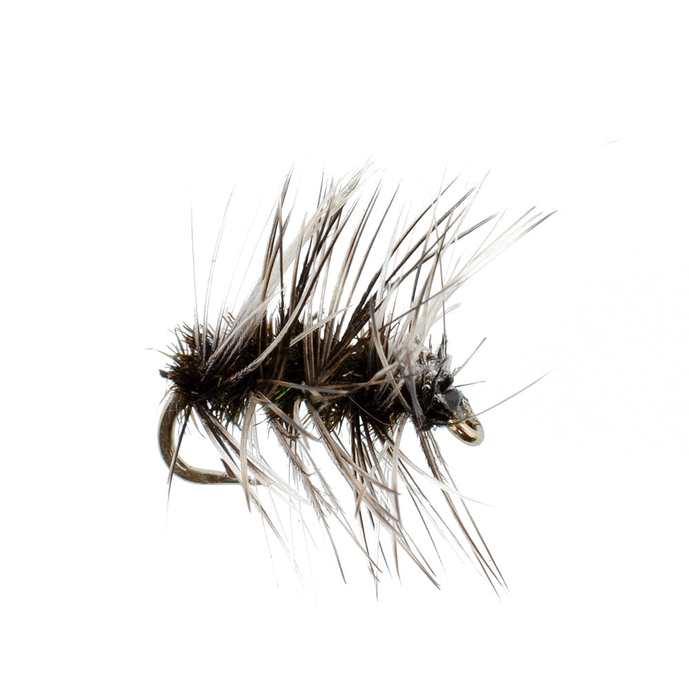 Barbless Griffiths Gnat Midge Trout Dry Fly Fishing Flies - 1 Dozen Flies Size 20