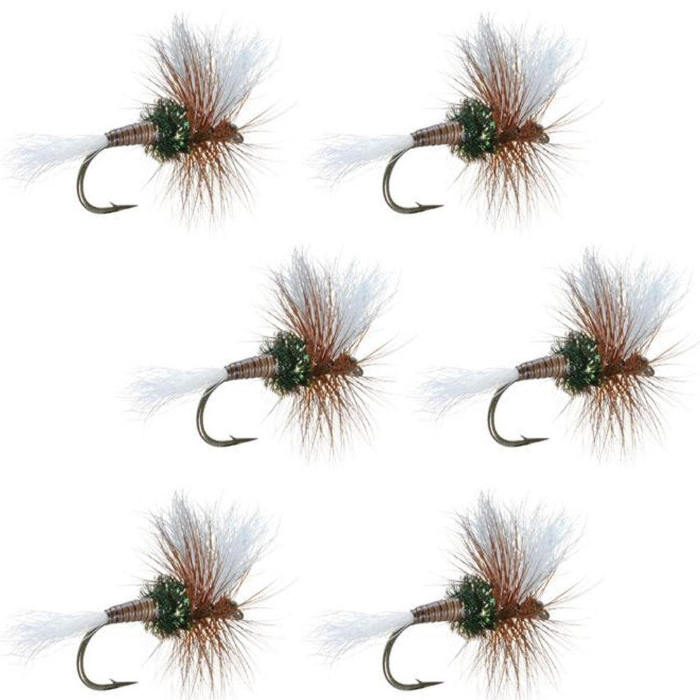H & L Variant Classic Dry Fly - Anzuelo para 6 moscas, tamaño 14