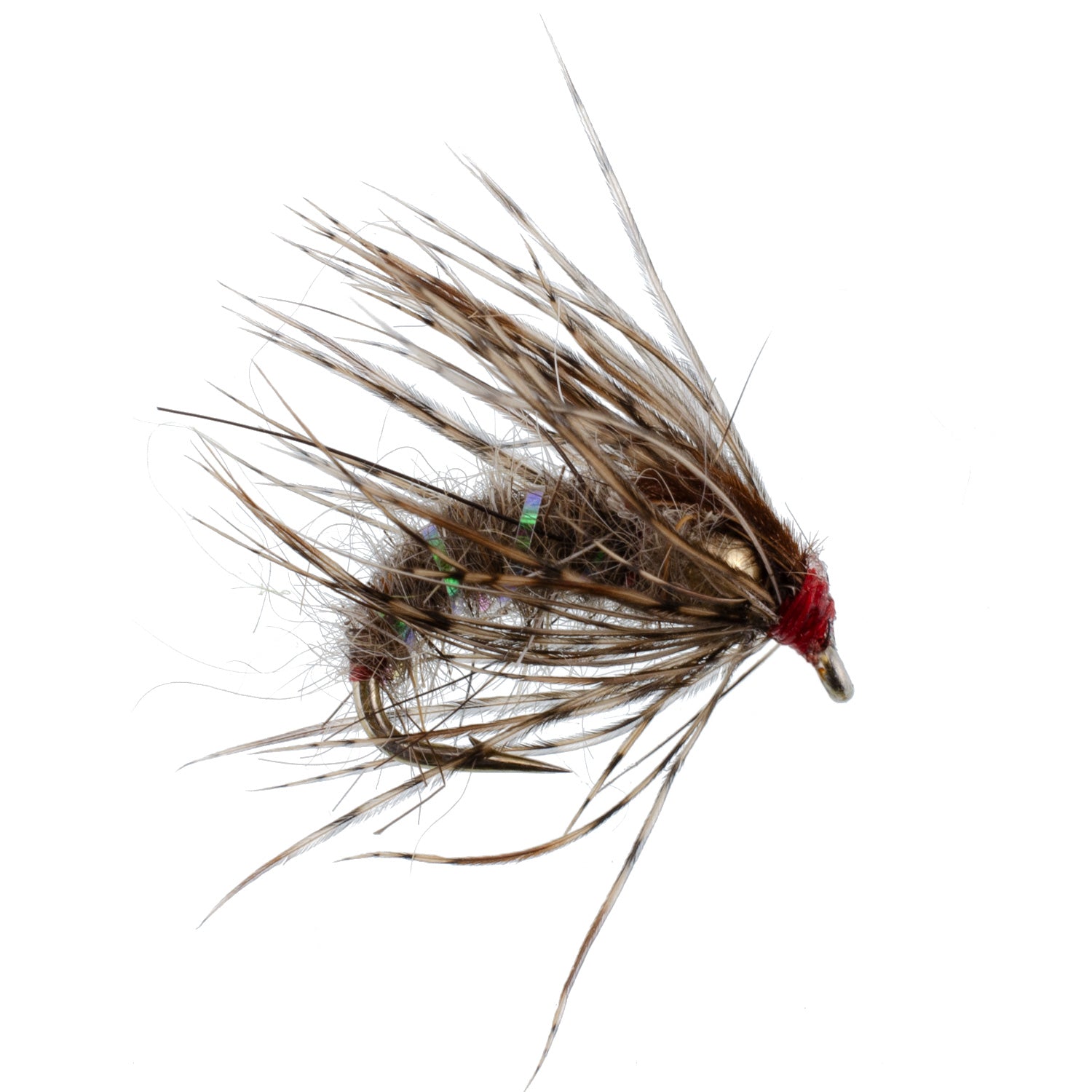 3 Pack Hares Ear Holy Grail Caddis Pupa Emerger Flies Hook Size 16