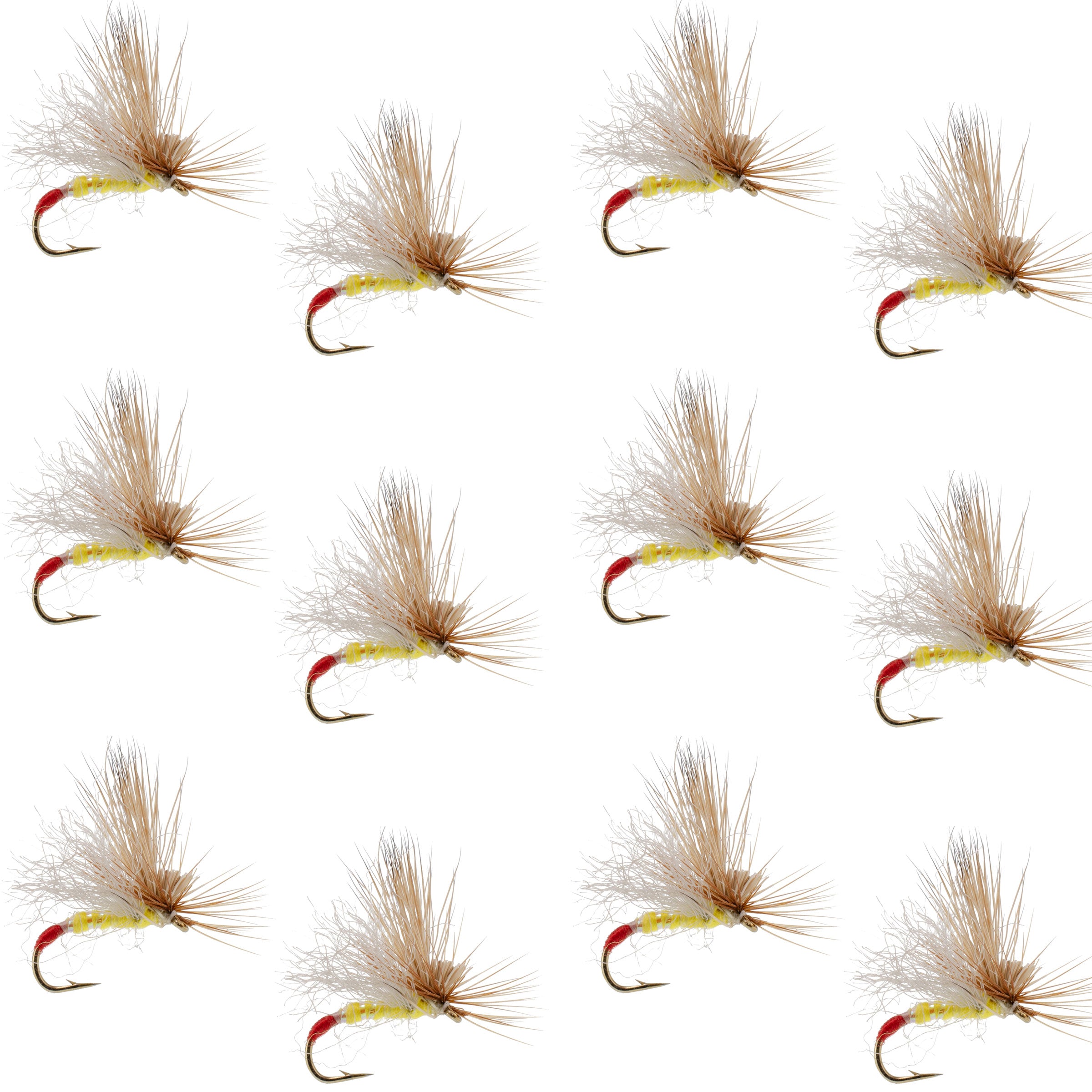 Yellow Sally Missing Link Stonefly -12 Flies Hook Size 14