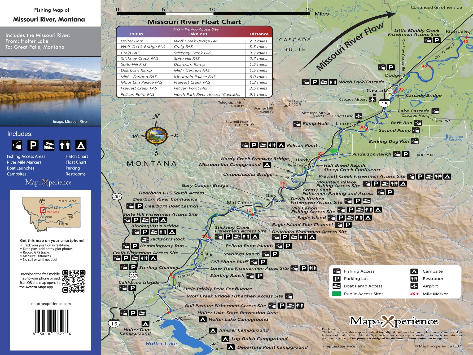 Missouri River Montana Fly Fishing Map | Public Access Guide