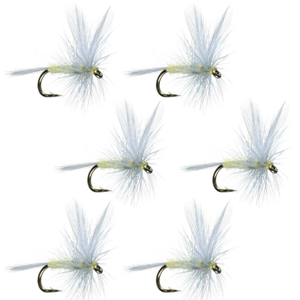 Pale Morning Dun PMD Classic Dry Fly - Anzuelo para 6 moscas, tamaño 18