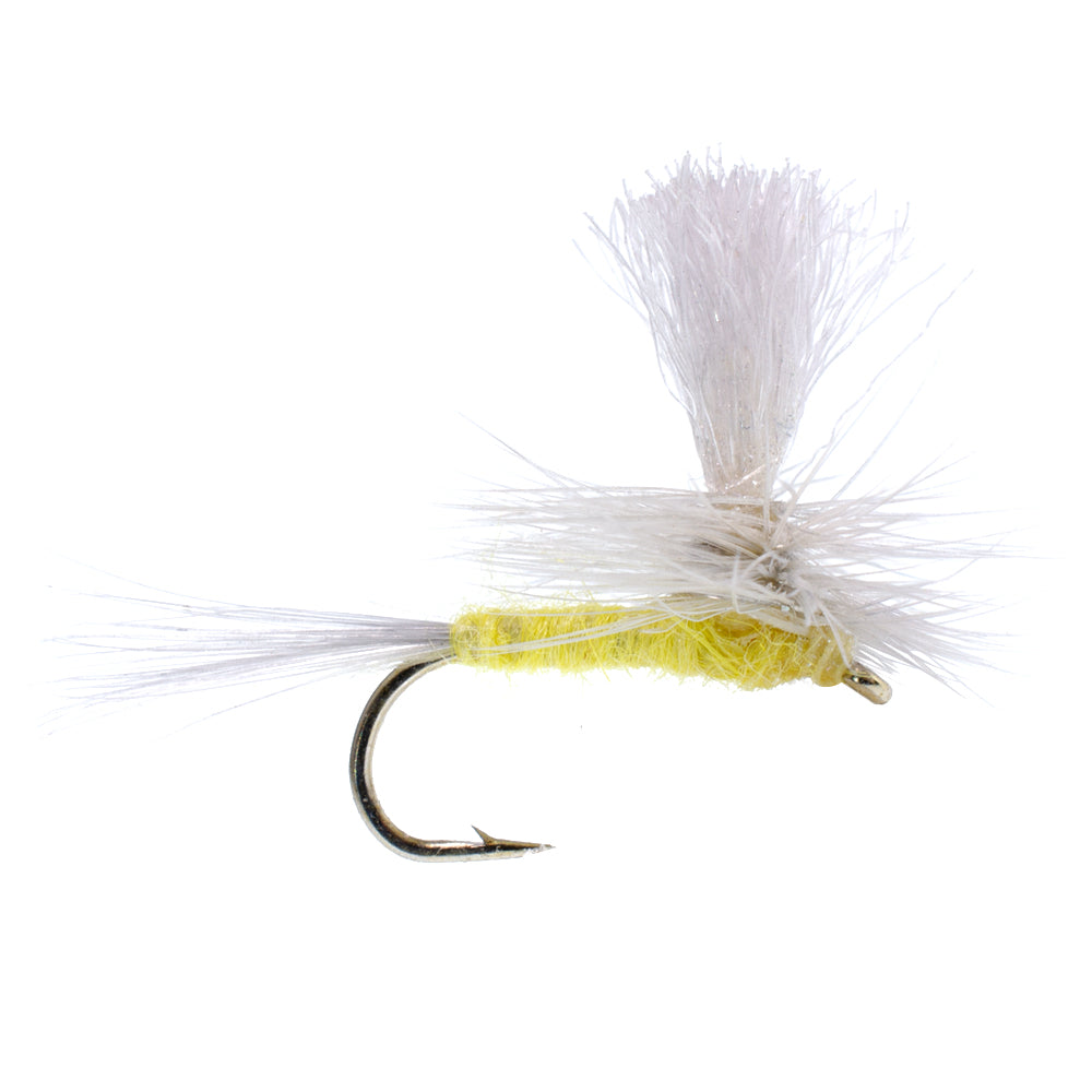 Pale Morning Dun Parachute PMD Classic Dry Fly - 1 docena de anzuelos para moscas, tamaño 16