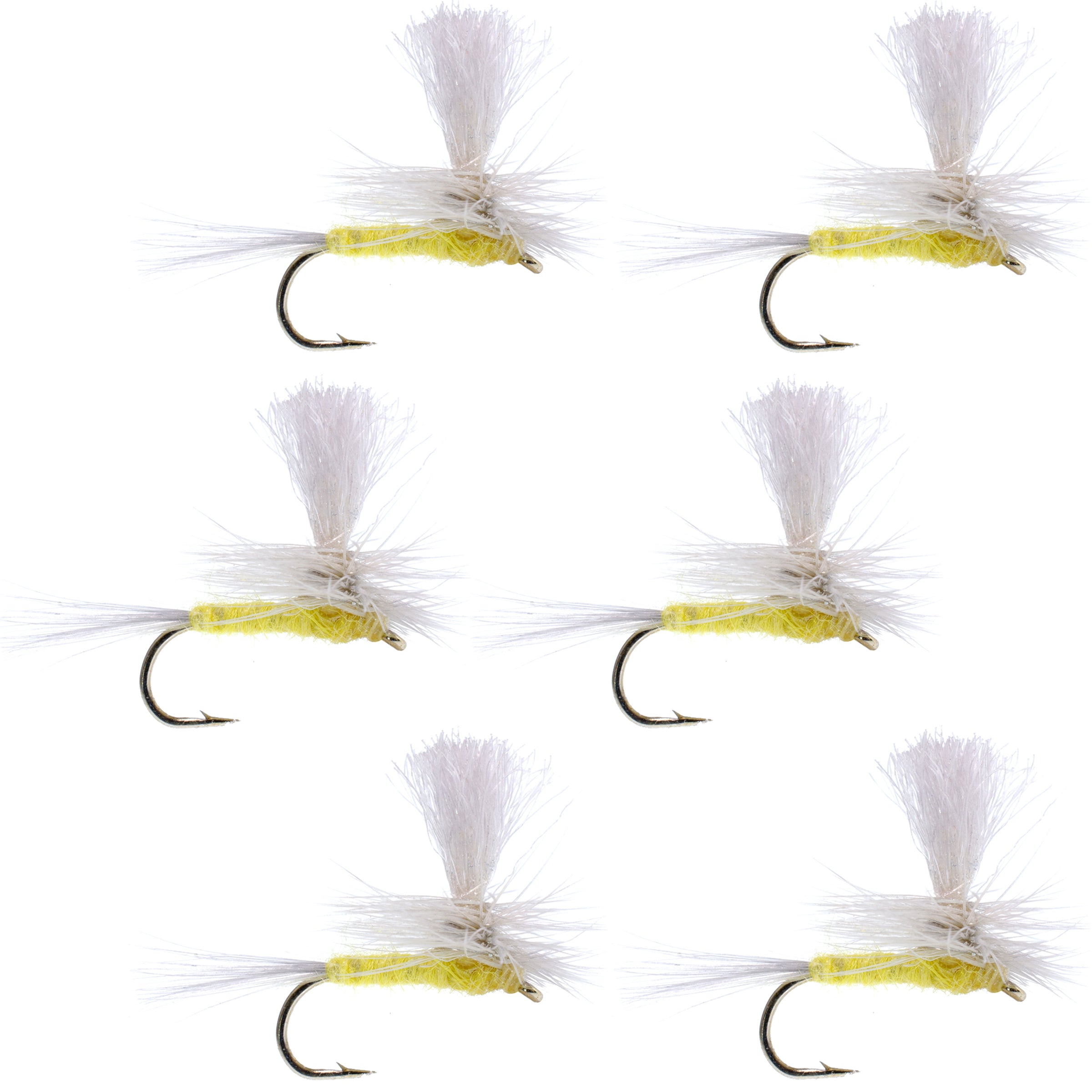 Pale Morning Dun Parachute PMD Classic Dry Fly - 6 Flies Hook Size 18