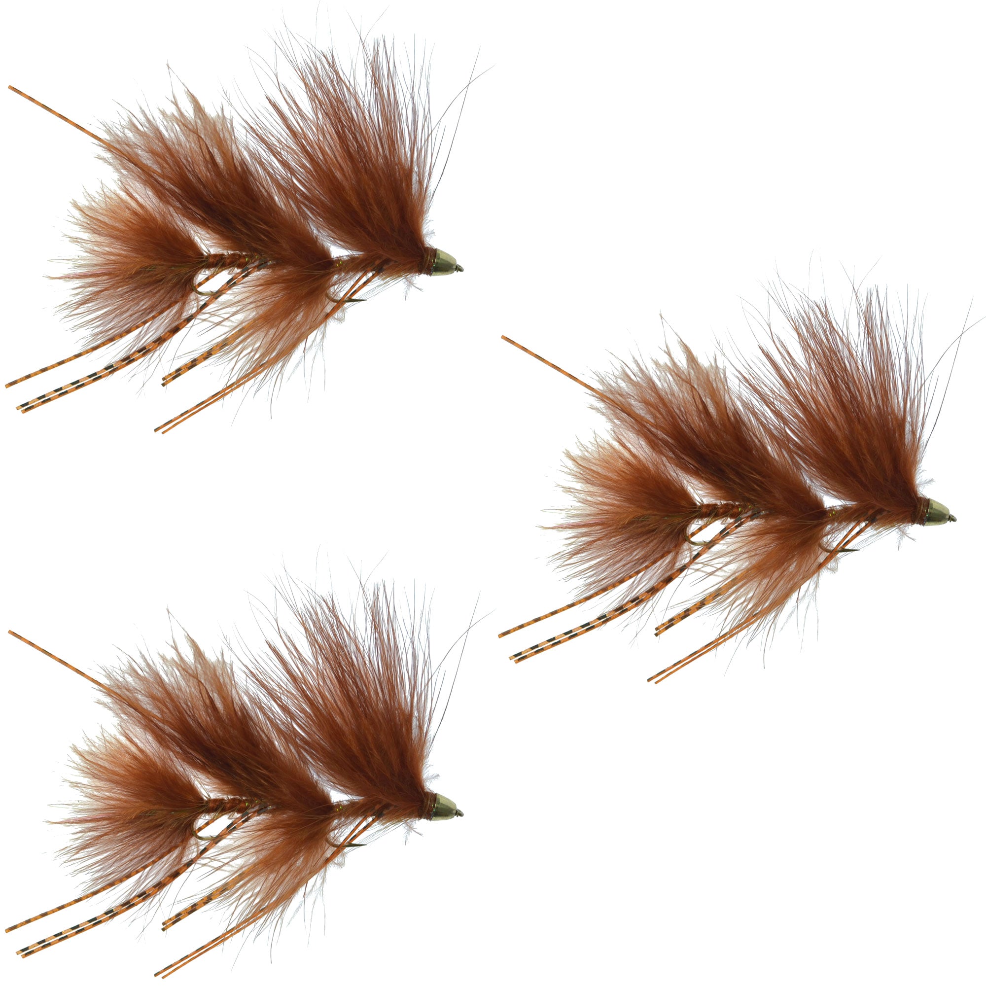Circus Peanut Envy Streamer Brown - Size 6 - Articulated - Set of 3