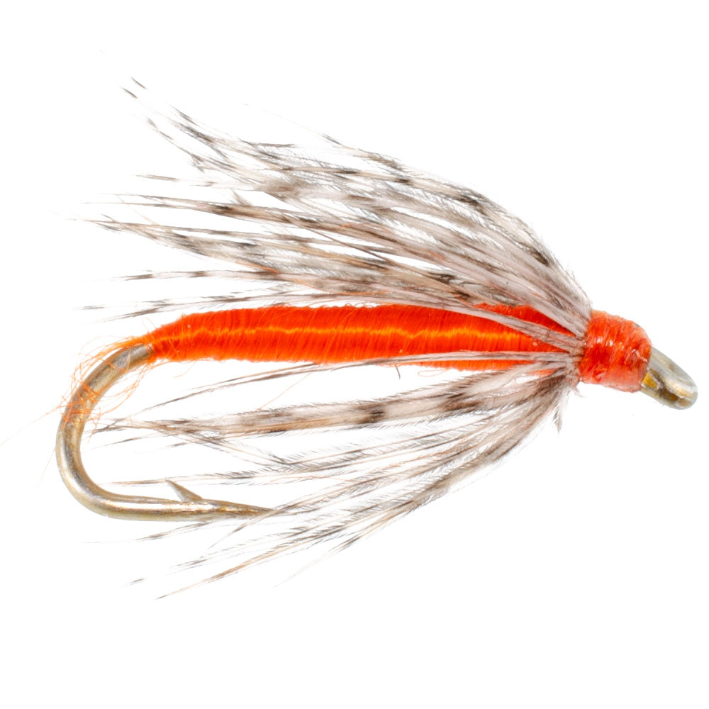 Soft Hackle Partridge and Orange Fly Fishing Wet Flies - 6 Flies Hook Size 14
