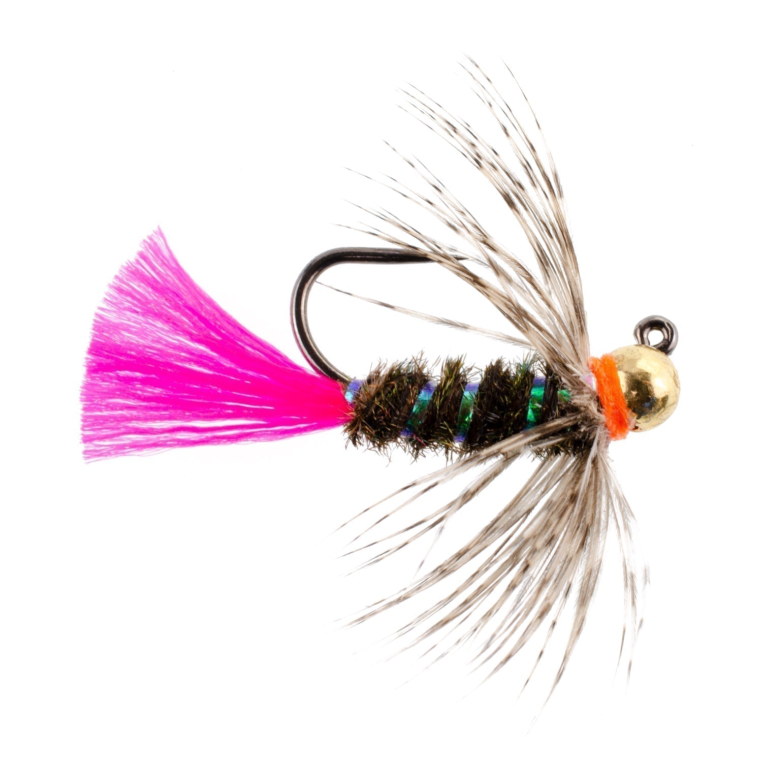 Tungsten Bead Jig Tactical Blow Torch Czech Nymph Euro Nymphing Fly - 1 Dozen Flies Size 16