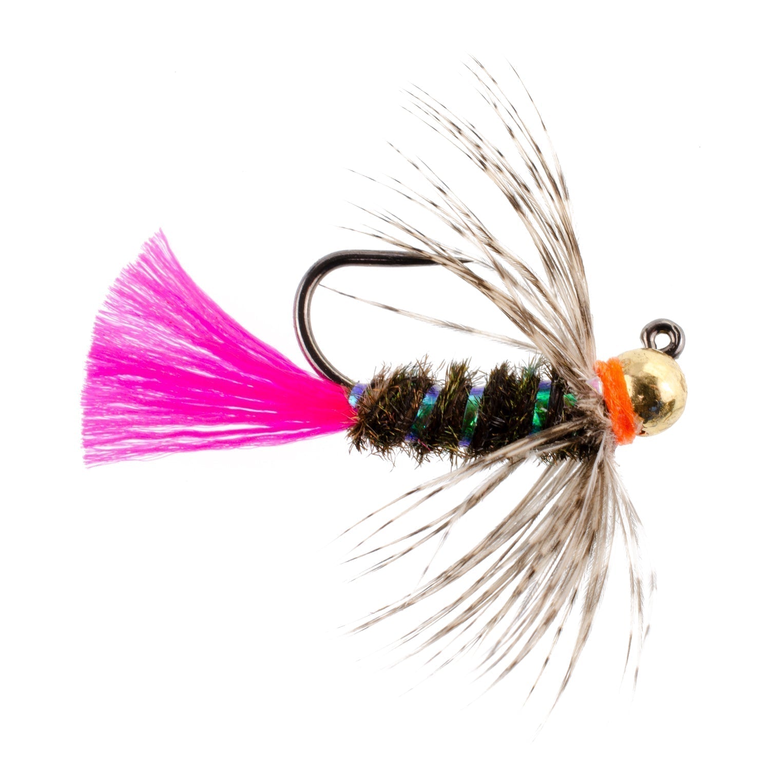 Tungsten Bead Jig Tactical Blow Torch Czech Nymph Euro Nymphing Fly - 1 Dozen Flies Size 14