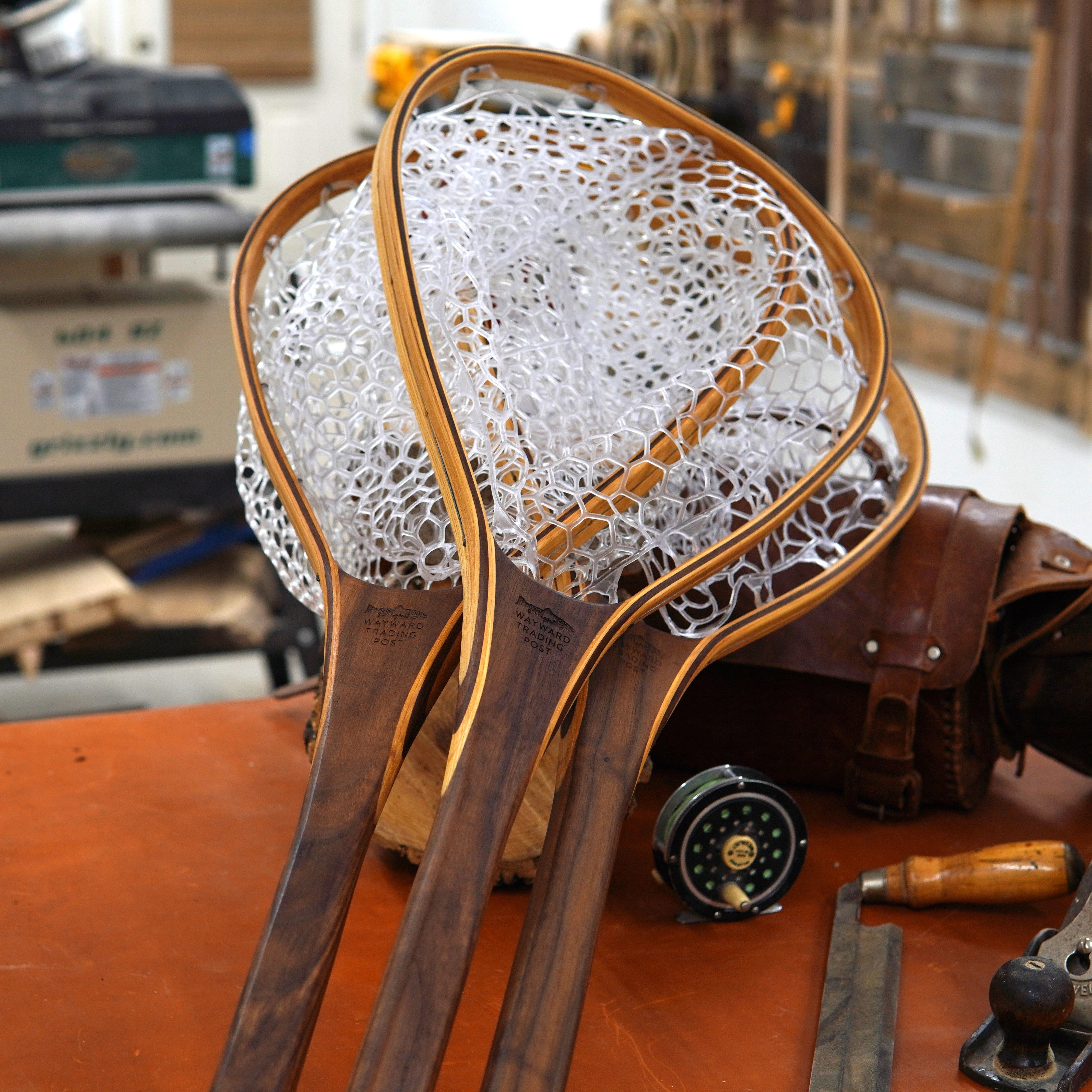 Fat Jake 16"x12" - Natural Fly Fishing Traditional Landing Net - Handcrafted & Made in USA