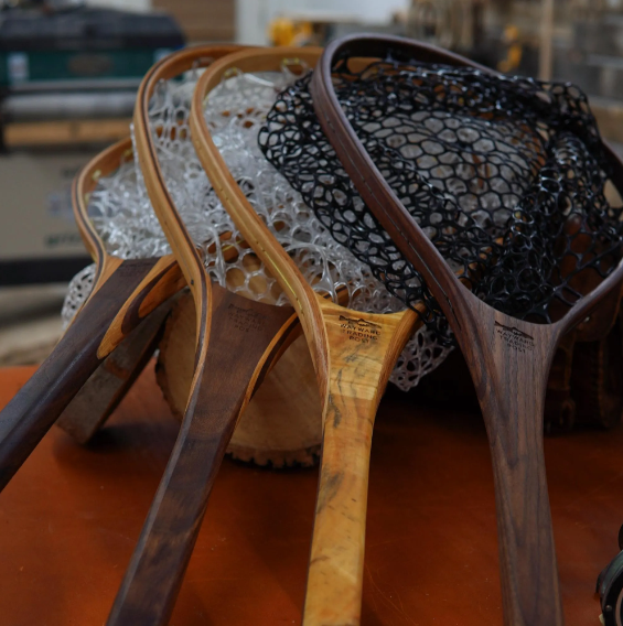 Fat Jake 16"x12" - Burl Fly Fishing Traditional Landing Net - Handcrafted & Made in USA