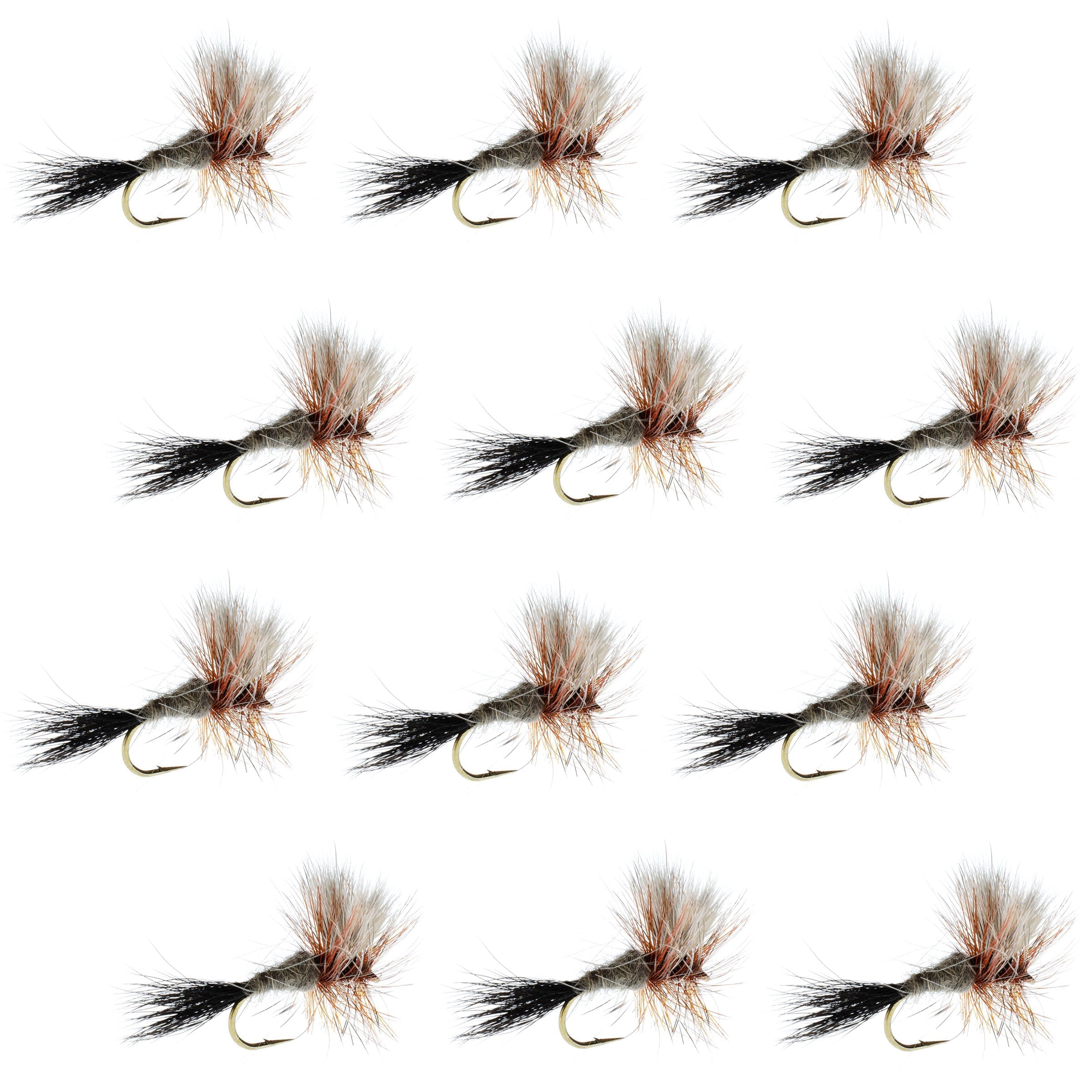 Ausable Wulff Classic Dry Fly 1 Dozen Flies Hook Size 14
