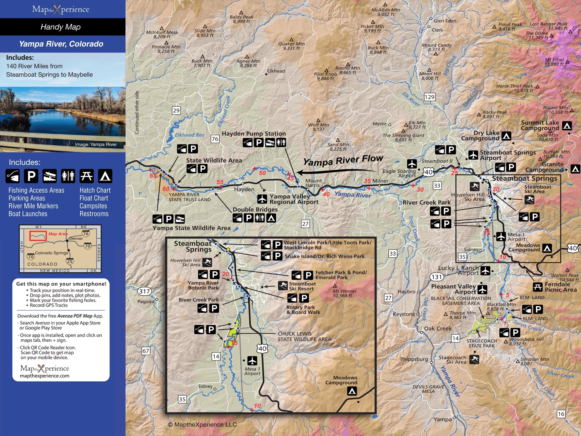 Yampa River Colorado Fly Fishing Map | Public Access Guide
