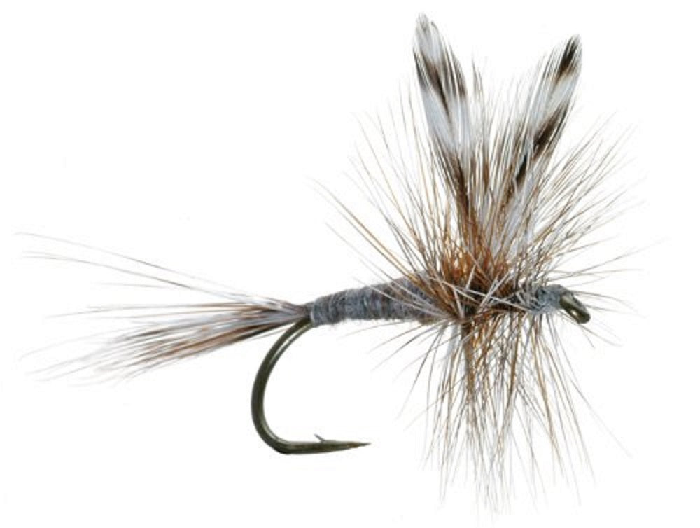Adams Classic Dry Fly - 1 docena de anzuelos para moscas, tamaño 12