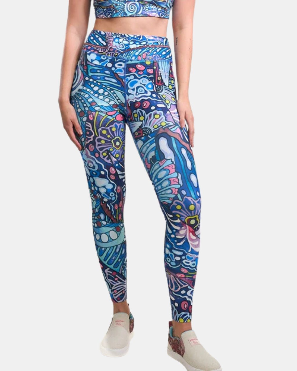 Enchanted Grayling High-Waisted Leggings