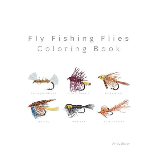 Fly Fishing Flies - coloring book