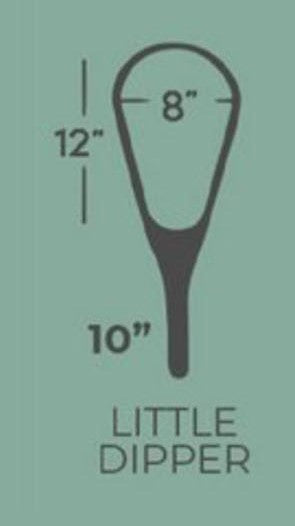 Little Dipper 12"x8" - Adams Dry Fly Engraved - Natural Fly Fishing Traditional Landing Net - Handcrafted & Made in USA