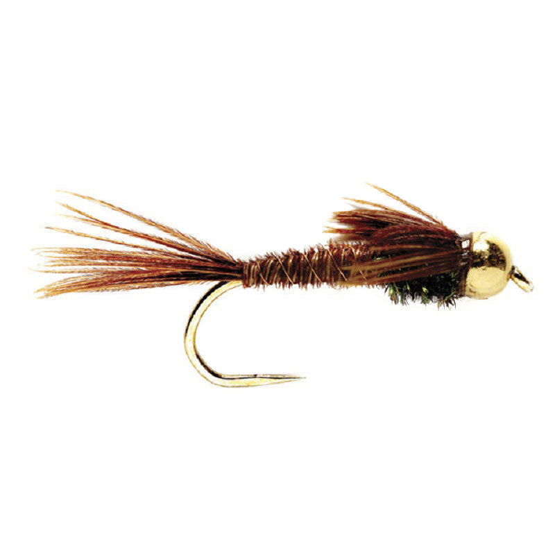 3 Pack Barbless Bead Head Pheasant Tail Nymph Fly Hook Size 18