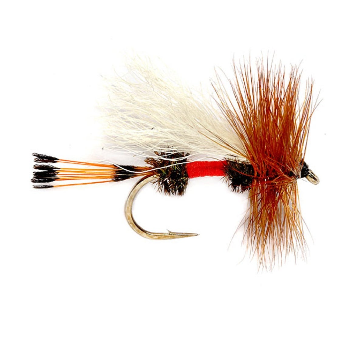 Royal Trude Classic Hair Wing Dry Fly - 1 docena de anzuelos para moscas, tamaño 12