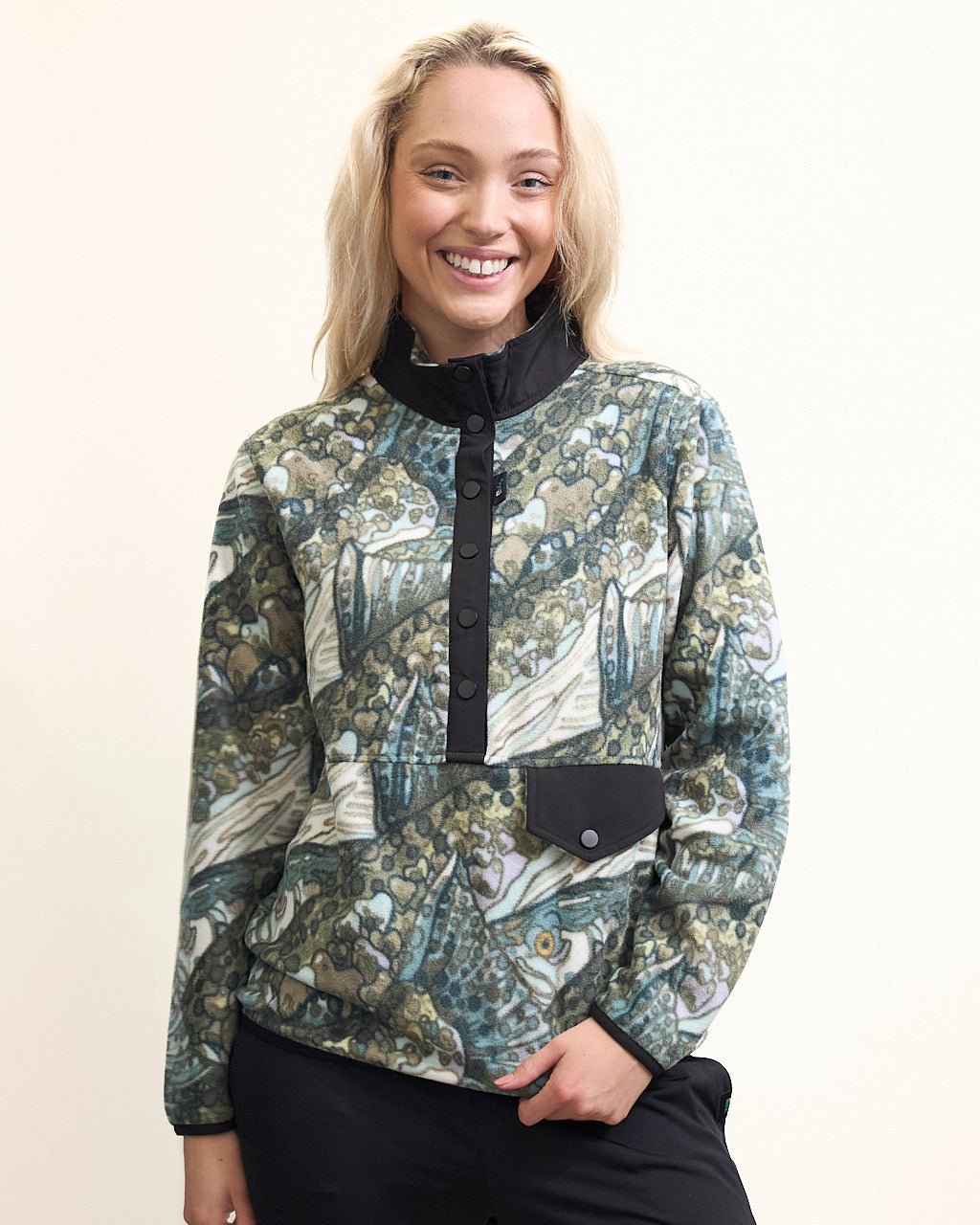 Steel My Heart Riffle Snap Fleece