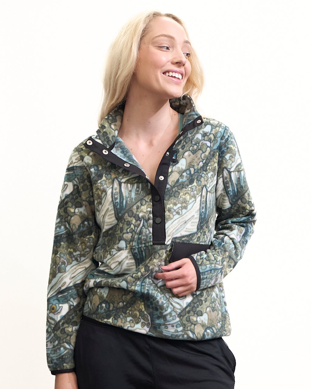 Steel My Heart Riffle Snap Fleece