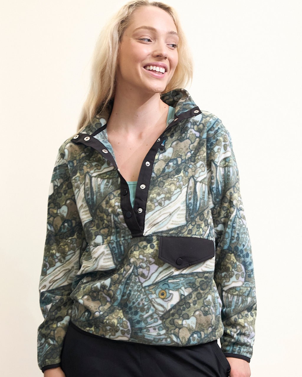 Steel My Heart Riffle Snap Fleece