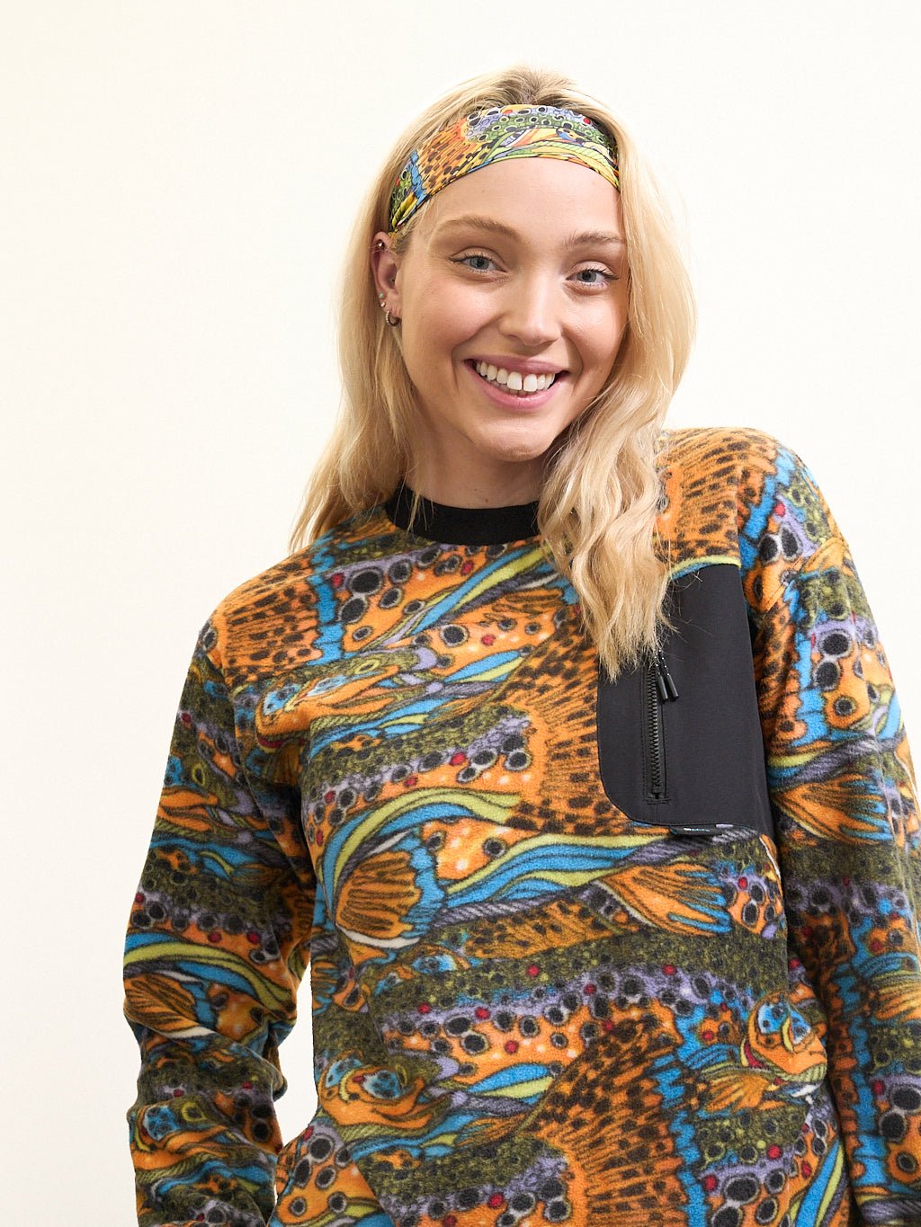 Unbound Brown Fleece Crew Neck