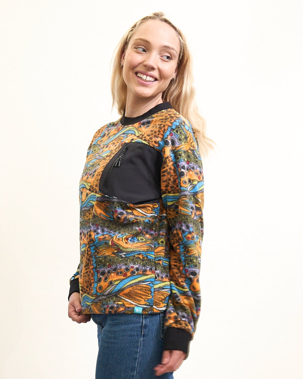 Unbound Brown Fleece Crew Neck