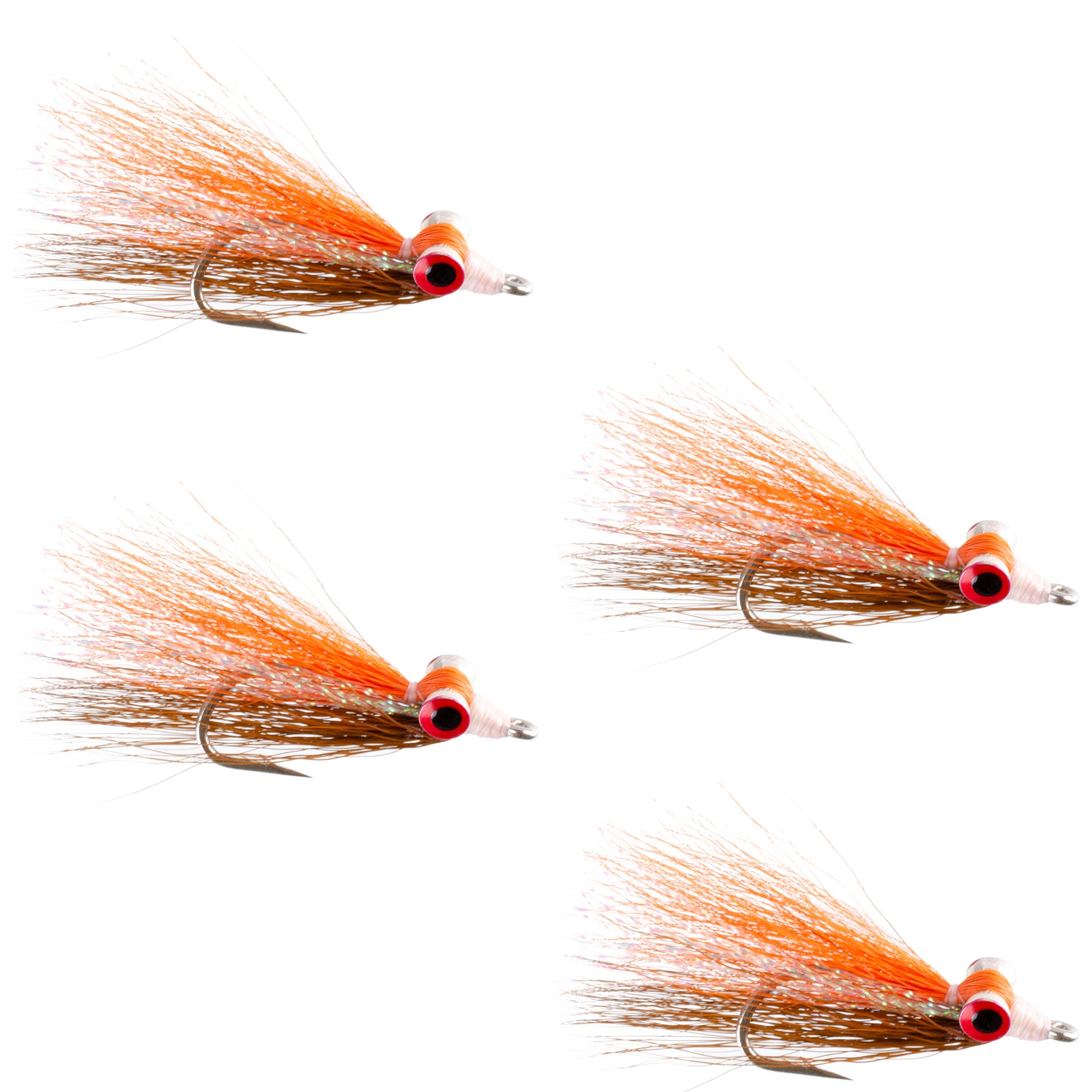 Clousers Deep Minnow Brown Orange Sunfish - Streamer Fly Fishing Flies