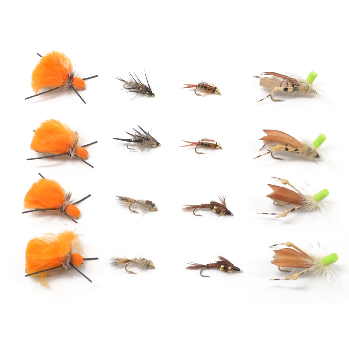 Trout Fly Assortment - Dry Fly Nymph Dropper Indie Tandem Fly Fishing Rig  Collection