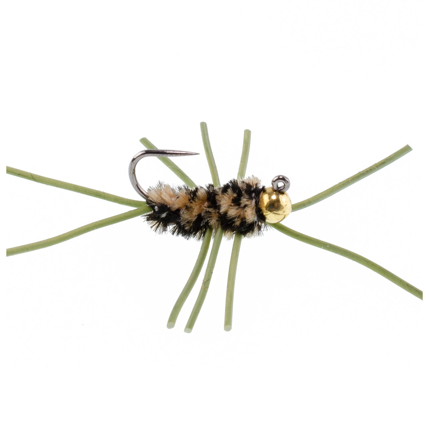 Tungsten Bead Jigged Pat's Rubber Legs Nymph Assortment Fly Fishing Flies - Trout and Bass Wet Fly Pattern - 21 Flies 7 Colors Hook Size 10