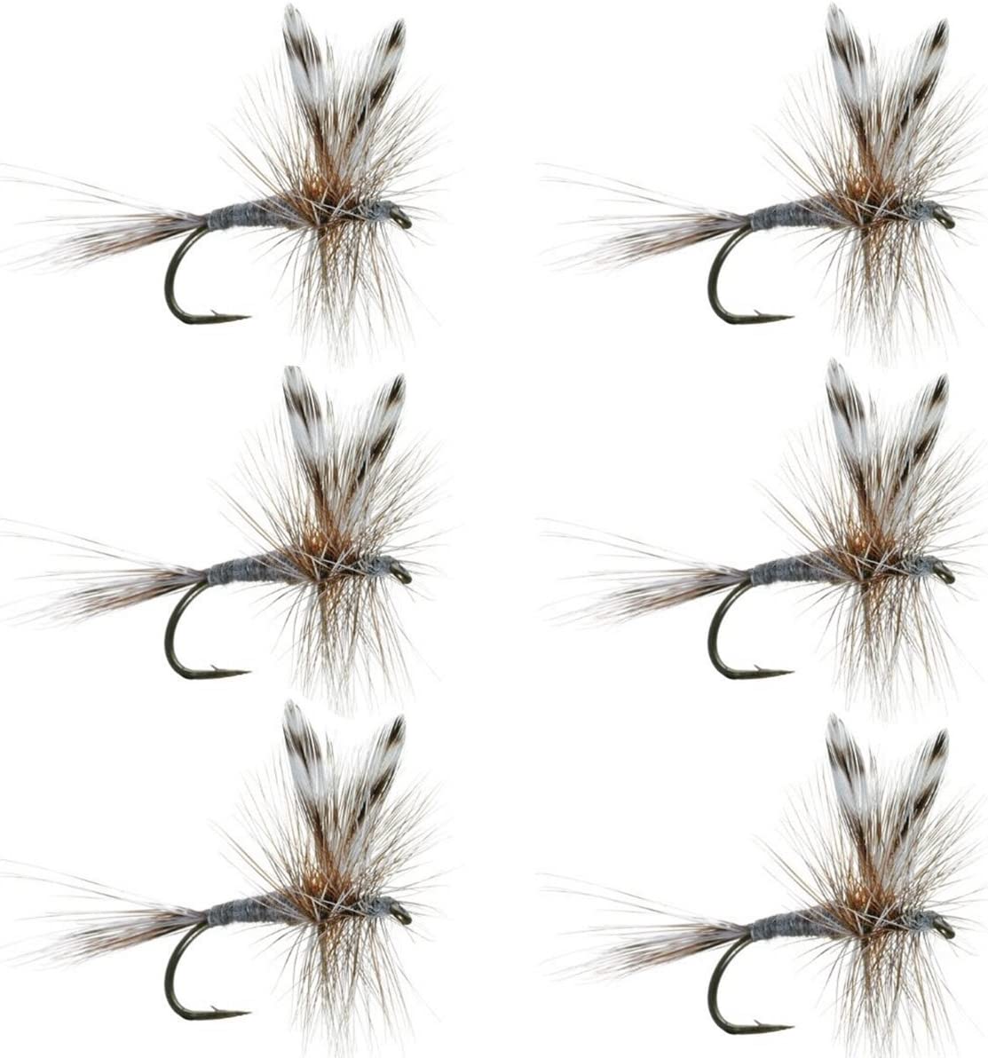Adams Classic Dry Fly - 6 moscas - Anzuelo tamaño 16