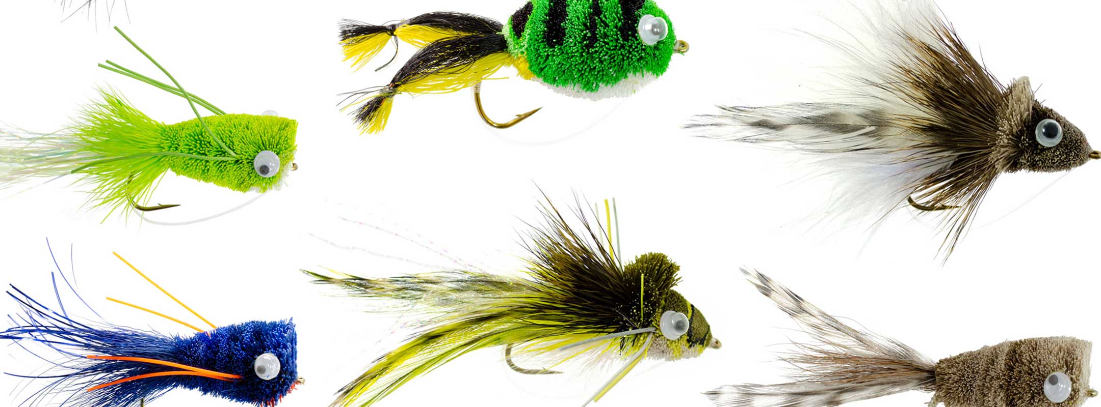 Bass Bug Collection - 12 hand-tied deer hair fly fishing flies for bass