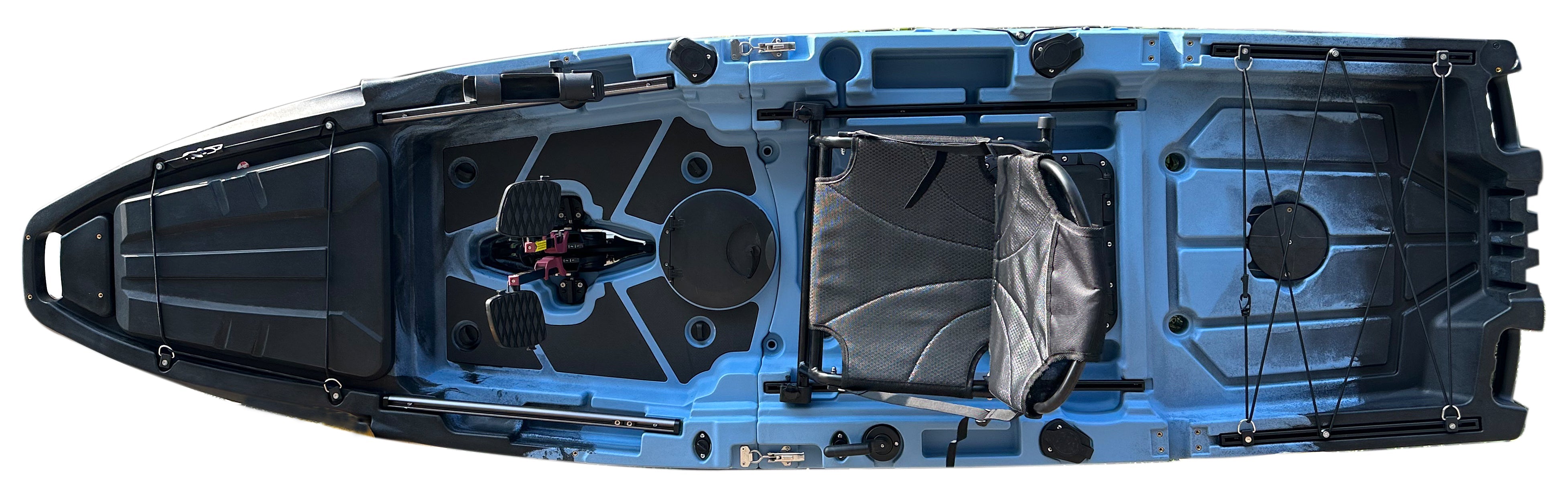 10ft Recon Modular Fin Drive Pedal Fishing Kayak | 430lbs Capacity | 2 Piece