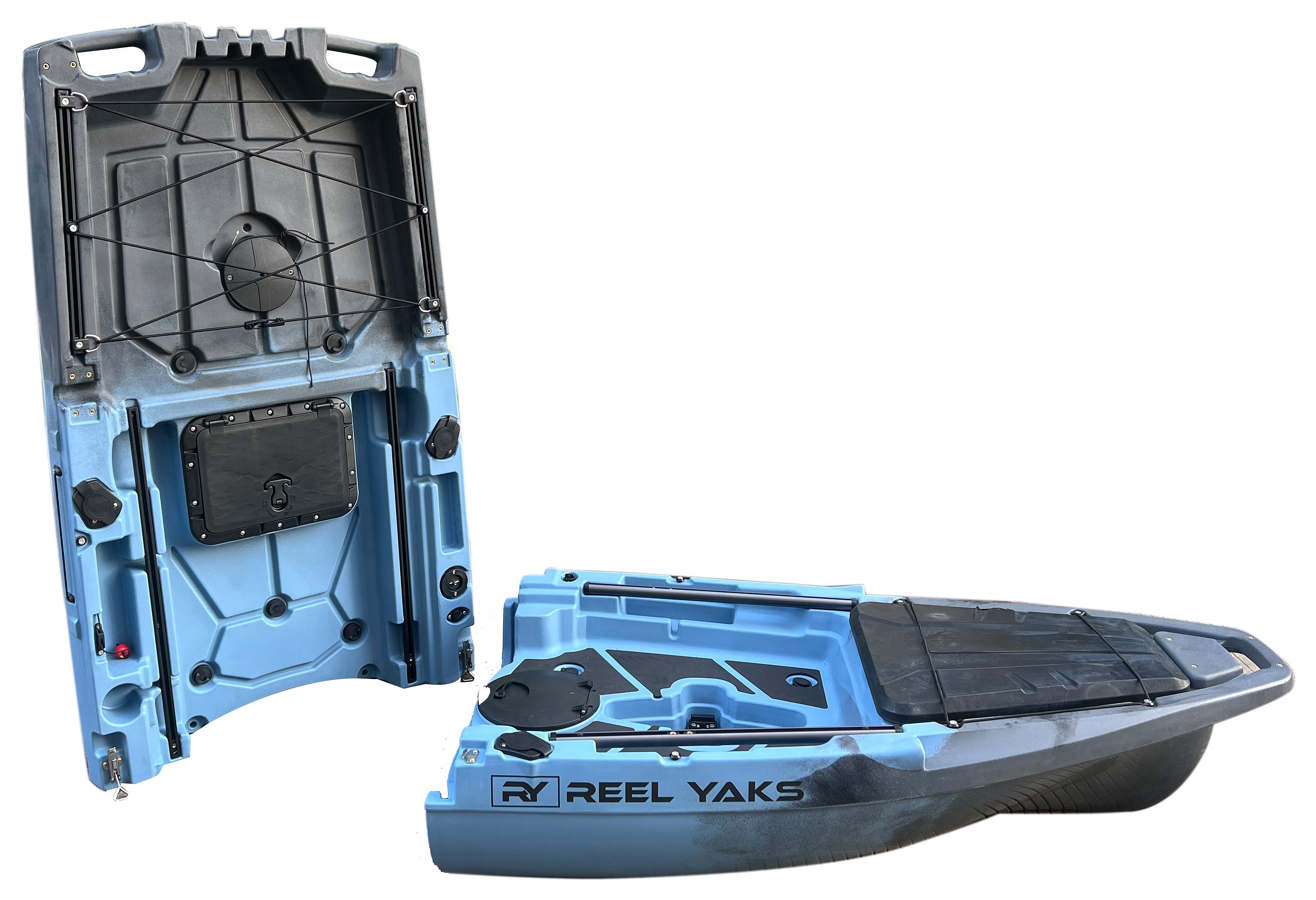 10ft Recon Modular Prop Drive Pedal Fishing Kayak | 430lbs Capacity | 2 Piece