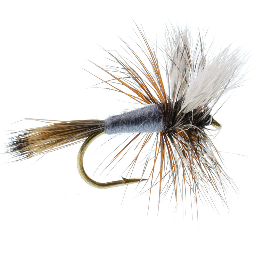Adams Wulff Classic Dry Fly 1 Dozen Flies  Hook Size 14